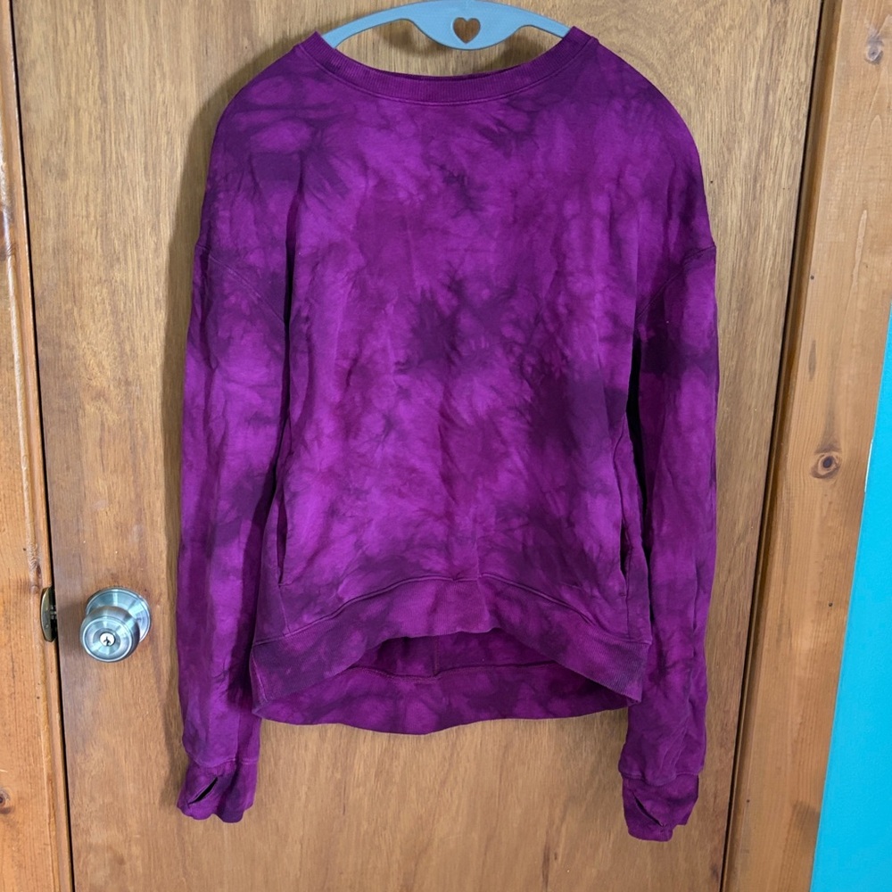 Purple Tie-Dye Sweatshirt